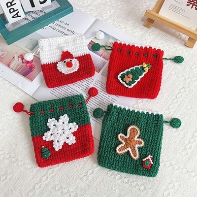 Borsa da tasca a cravatta fatta a mano Borsa da tasca a crochet fatta a mano Borsa da tasca a crochet fatta a mano Borsa da tasca a crochet fatta a mano Borsa da borsa a crochet fatta a mano Borsa da tasca a crochet fatta a mano Borsa da tasca fatta a mano Borsa da cambio di Natale Borsa da moneta Borsa da moneta Regali di Natale