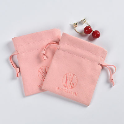 Logo personalizzato Orecchini a dadi piccoli Braccialetti Colletti Polvere di velluto Sacchetto di imballaggio per regalo
