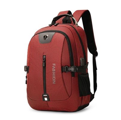 Materiale principale Oxford Custom Logo Zaino scolastico USB per sport casuali e laptop