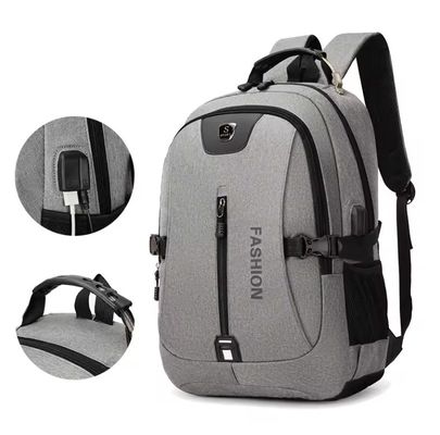 Materiale principale Oxford Custom Logo Zaino scolastico USB per sport casuali e laptop