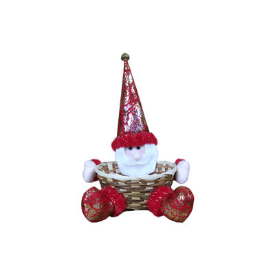 Accettabile OEM/ODM Decorazione personalizzata del desktop di Natale Cestino di caramelle per regalo a casa