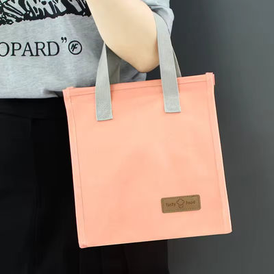 Polyester Shopping Lunch Cooler Bag Tote termico per isolamento semplice e di moda