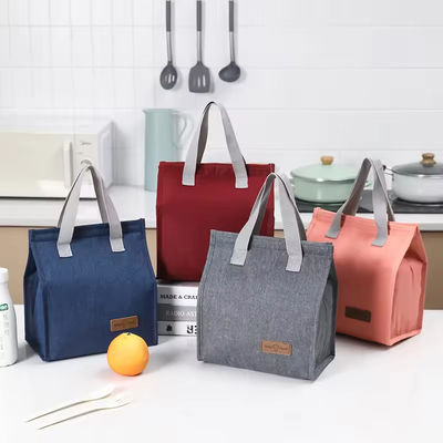 Polyester Shopping Lunch Cooler Bag Tote termico per isolamento semplice e di moda