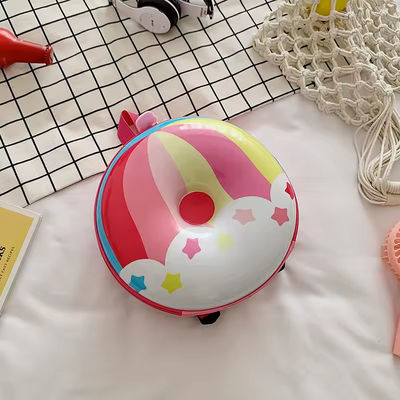 Novità Borsa da libro carina 2024 Borsa da schiena cartoni animati ciambelle Borsa da scuola gomma per la vita quotidiana
