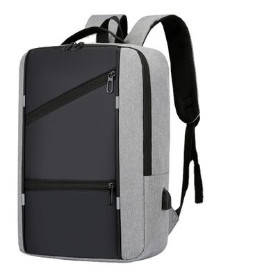 Zaino portatile a colori personalizzato maschile con design anti-furto e porta di ricarica USB