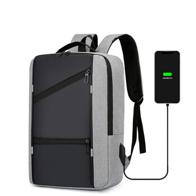 Zaino portatile a colori personalizzato maschile con design anti-furto e porta di ricarica USB