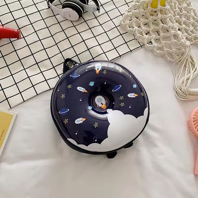 Novità Borsa da libro carina 2024 Borsa da schiena cartoni animati ciambelle Borsa da scuola gomma per la vita quotidiana