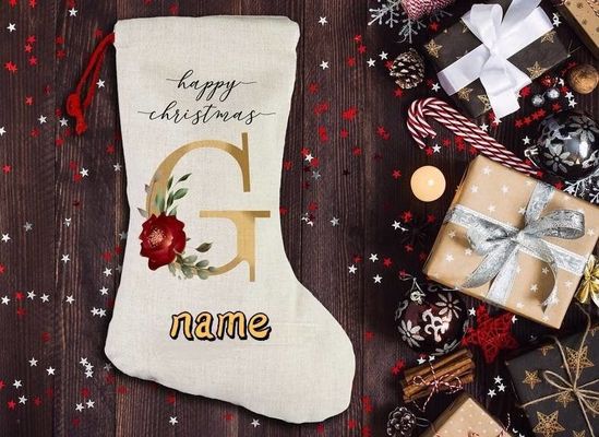 Sacchetti di Natale per Natale con rivestimento in poliestere