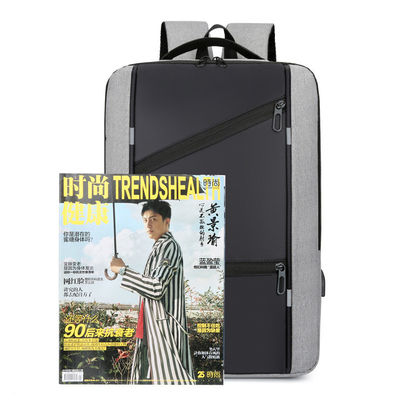 Zaino portatile a colori personalizzato maschile con design anti-furto e porta di ricarica USB