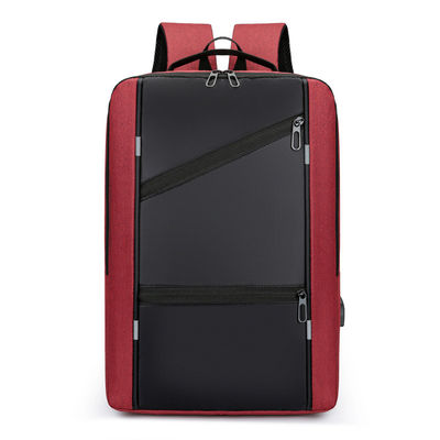 Zaino portatile a colori personalizzato maschile con design anti-furto e porta di ricarica USB