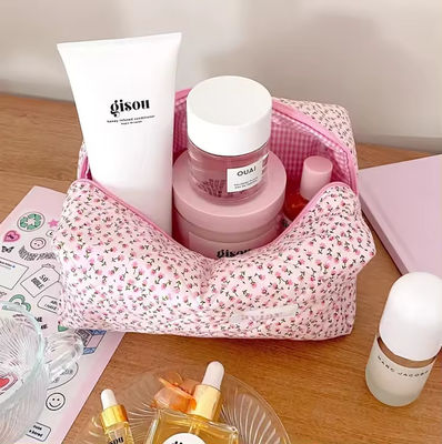 Chiusura a cerniera sacca cosmetica floreale per la toilette viaggi personalizzato logo disegno estivo