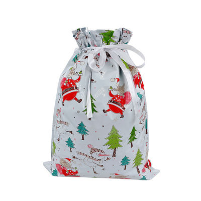 Materiali riciclati Stampa digitale personalizzata Fogli di plastica sacchetti di imballaggio regalo di Natale