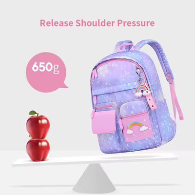 Sacchetto scolastico per bambini di piccole dimensioni, di grande capacità, colorato, rosa, logo personalizzato, zaino per bambini