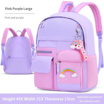 Sacchetto scolastico per bambini di piccole dimensioni, di grande capacità, colorato, rosa, logo personalizzato, zaino per bambini