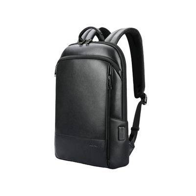 Personalizza lo zaino portatile in pelle da uomo con porta di ricarica USB anti-furto