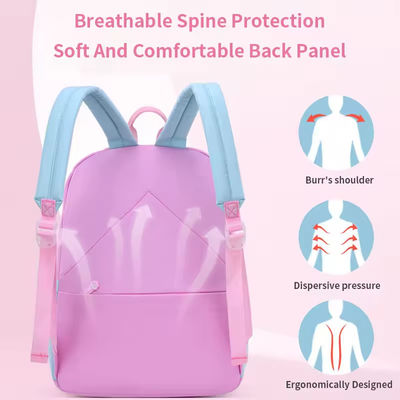 Sacchetto scolastico per bambini di piccole dimensioni, di grande capacità, colorato, rosa, logo personalizzato, zaino per bambini