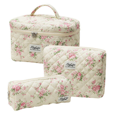 Taschino leggero blu con trucco Gingham Nuovo stile alla moda per i bisogni di viaggio delle donne