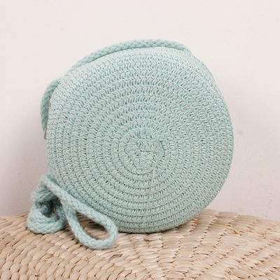 Unisex retro trend beach bag sacchetto a mano di paglia tessuto per sacchetti cross-body di grande capacità
