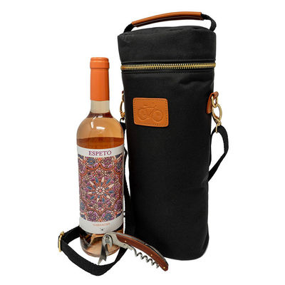 Borsa di raffreddamento per bottiglie di vino isolate in neoprene per un trasporto e una conservazione convenienti