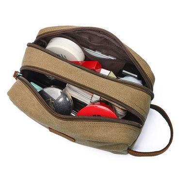 Borsa igienica in tela per uomini Barba personalizzata Grooming Barbiere Dopp Kit Cosmetici Viaggi