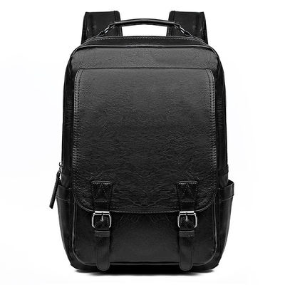 Acceptabile OEM/ODM zaino portatile PU in pelle per uomo con intercalare interno per computer