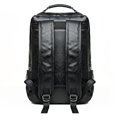 Acceptabile OEM/ODM zaino portatile PU in pelle per uomo con intercalare interno per computer
