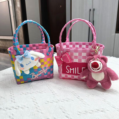 Bambini colorati Mini Negozi Conservatorio Cesto giocattolo Pieghevole Borsa portatile personalizzata