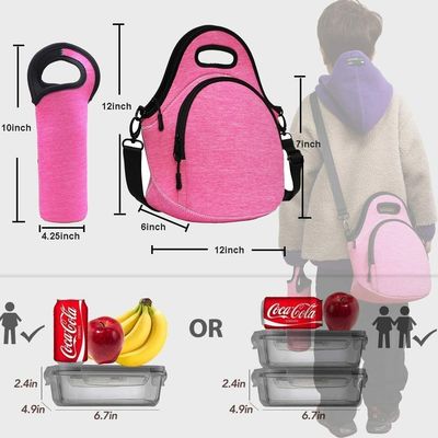12.6x6.3x12.6 pollici scatola da pranzo termica isolante sacchetto per studenti scolastici neoprene