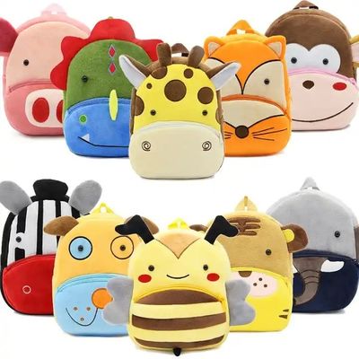 3D Disegni animati personalizzati Plüsch Bambini Zaini Carini Stile Disegni animati per Bambini Animali