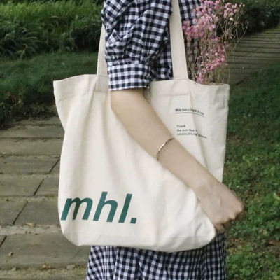 Produttori di sacchetti da shopping in cotone Logo personalizzato per sacchetti da shopping in tela riutilizzabili