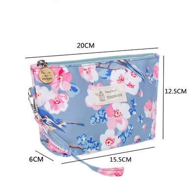 Borsa cosmetica per il trucco Logo personalizzato Canvas semplice Toiletry Borsa di cotone Borse cosmetiche