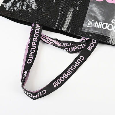 Stile maneggevole Durable Pe Pp sacchetto da shopping tessuto con logo e laminazione personalizzati
