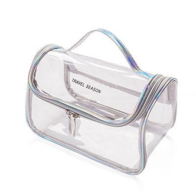 Borsa conveniente per cosmetici impermeabile trasparente trasparente borsa per il trucco da viaggio