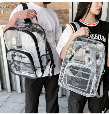 Lo zaino trasparente PVC impermeabile Unisex Borse scolastiche Set 3PCS