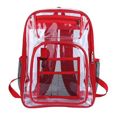 Zaino scolastico trasparente multi-pocket con logo personalizzato e funzione impermeabile
