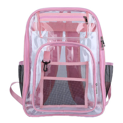 Zaino scolastico trasparente multi-pocket con logo personalizzato e funzione impermeabile