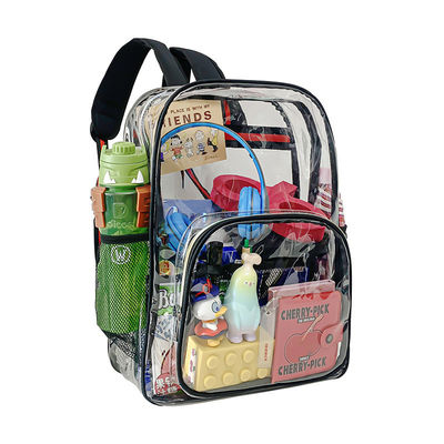 Zaino scolastico trasparente multi-pocket con logo personalizzato e funzione impermeabile