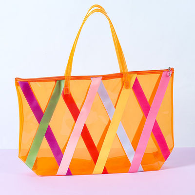 Commercio all'ingrosso Acquisti online Grande sacchetto da spiaggia in PVC con logo personalizzato