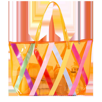 Commercio all'ingrosso Acquisti online Grande sacchetto da spiaggia in PVC con logo personalizzato