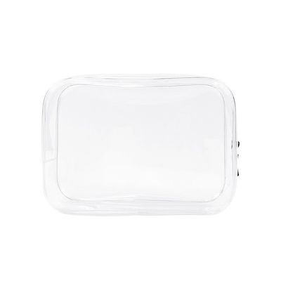 Pvc Zipper Toiletry Cosmetic Bag taglia personalizzata Logo Bagno di trucco chiaro Per le donne Stile di moda