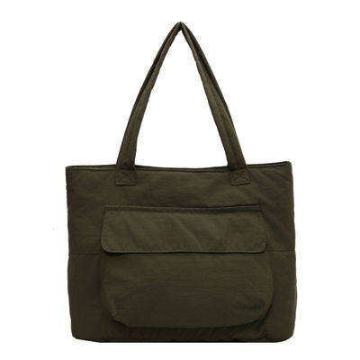 Grande capacità di lavoro Oxford Tote Shoulder Bag personalizzato chiusura aperta in nylon impermeabile