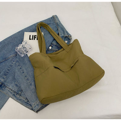 Grande capacità di lavoro Oxford Tote Shoulder Bag personalizzato chiusura aperta in nylon impermeabile