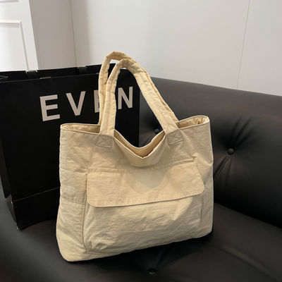 Grande capacità di lavoro Oxford Tote Shoulder Bag personalizzato chiusura aperta in nylon impermeabile