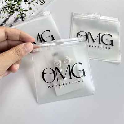 Portafogli per gioielli in plastica con logo personalizzato trasparente per imballaggi di gioielli personalizzati
