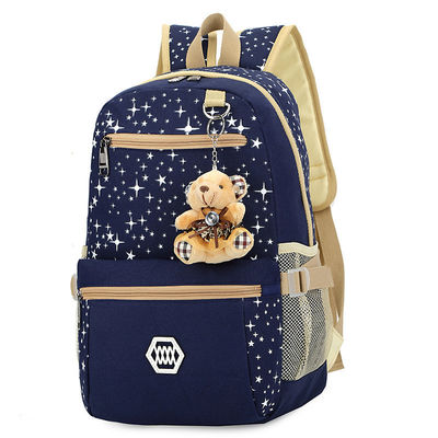 Zaino scolastico per bambini Zaino set di 3 per viaggi di svago con design resistente all'acqua