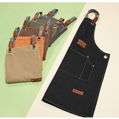 OEM/ODM Acceptabile grembiule di tela coperta di cera per il giardinaggio di ristoranti e caffetterie