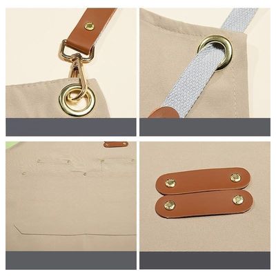 OEM/ODM Acceptabile grembiule di tela coperta di cera per il giardinaggio di ristoranti e caffetterie