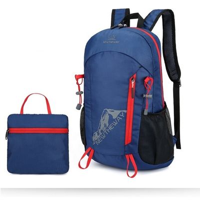 Logo personalizzato Sacchetti da ginnastica per sport in nylon pieghevole leggero impermeabile zaino uscente