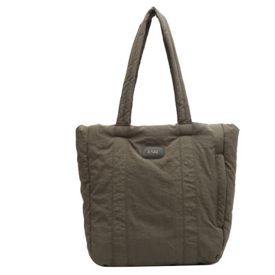 Borsa a mano gonfia di grande capacità più recente stile alla moda borsa a pelo gonfiabile a coltello personalizzata