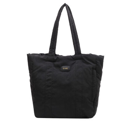 Borsa a mano gonfia di grande capacità più recente stile alla moda borsa a pelo gonfiabile a coltello personalizzata